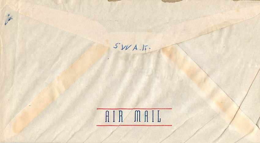 Lettre Cover US Army postal service  — Rückseite