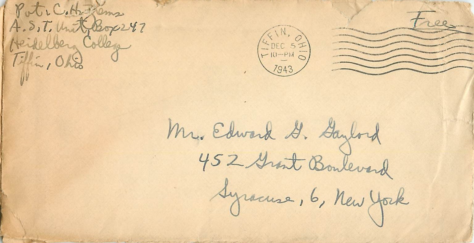 Lettre Cover US Army postal service 1943