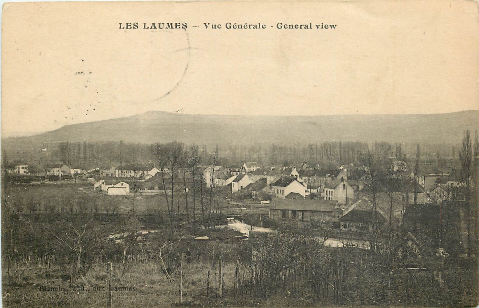 CPA Les Laumes Vue generale Cachet Shortsville