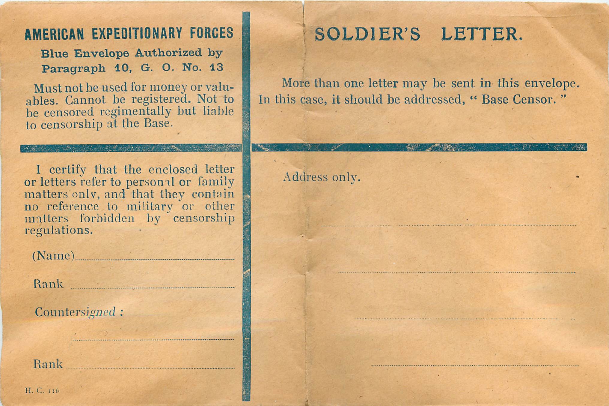 Lettre Cover US Army postal service 
