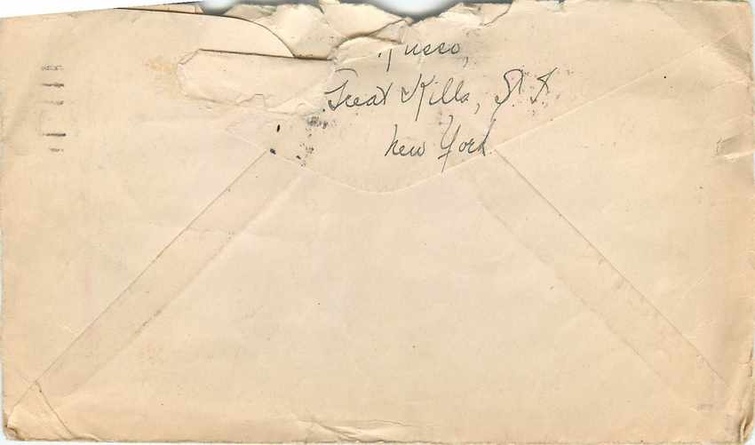 Lettre Cover US Army postal service 1919 — Verso