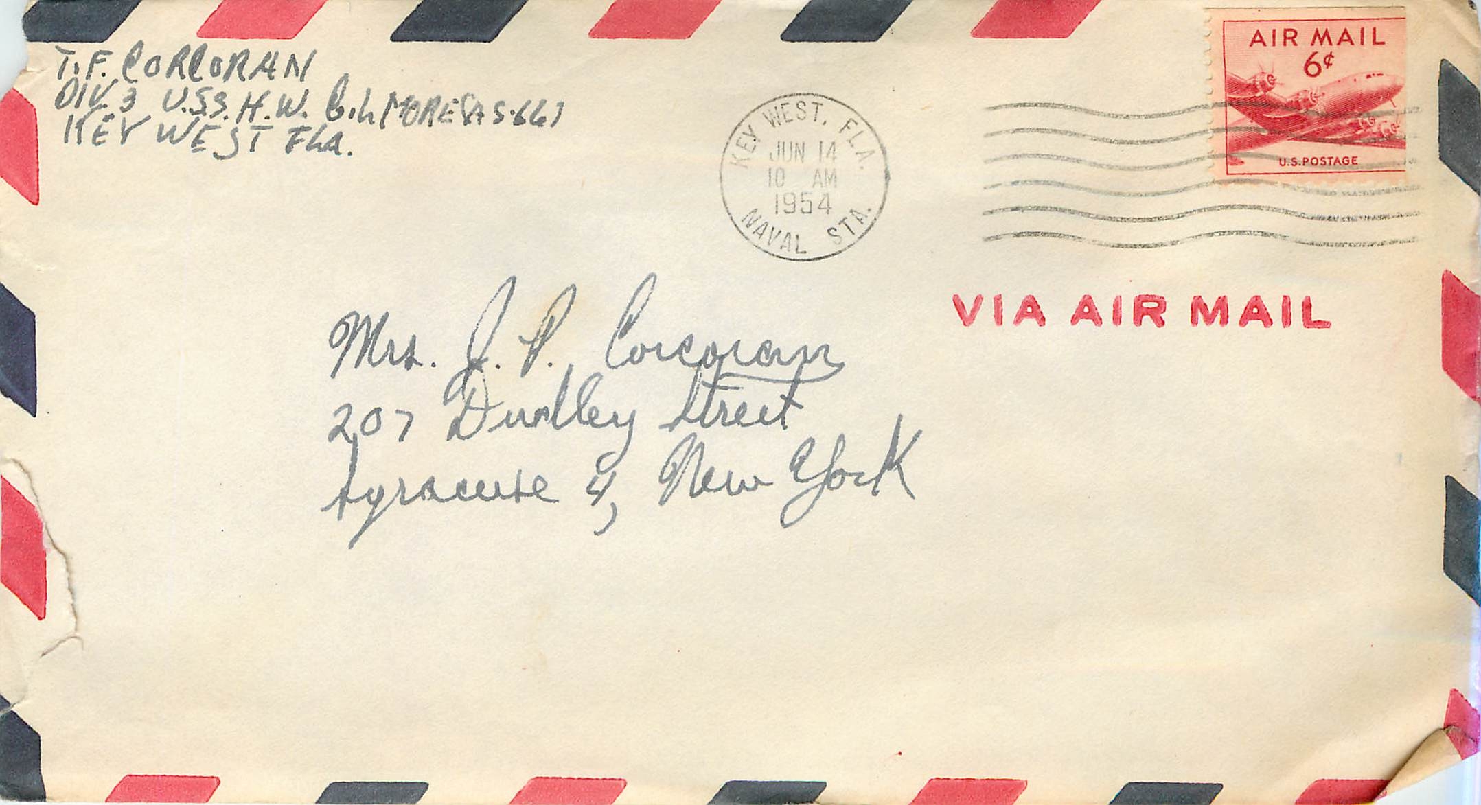 Lettre Cover  US Army 1954