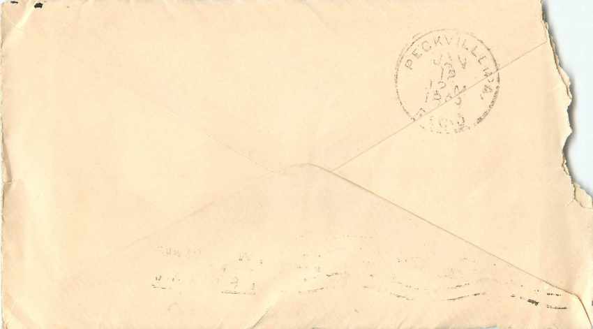 Lettre Cover 1899  — Verso