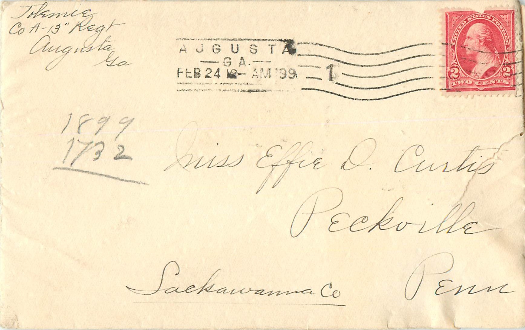 Lettre Cover 1899 