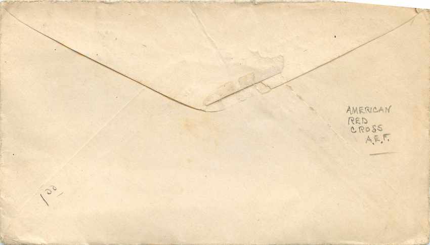 Lettre Cover 1918 US Censor — Back