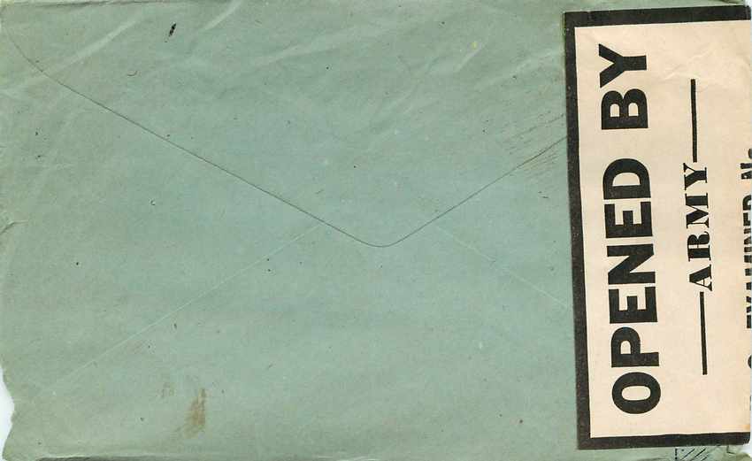 Lettre Cover  US Censor 1944 — Rückseite
