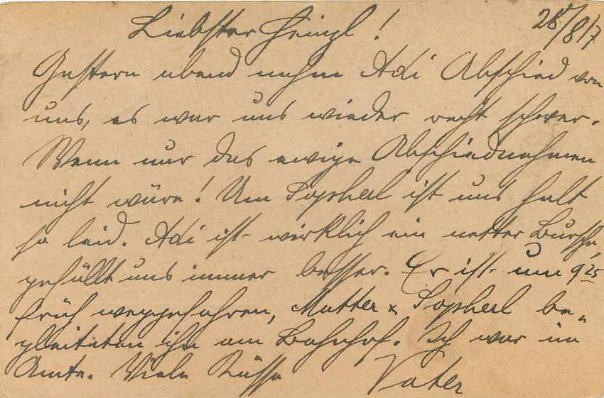 Lettre Cover Hongrie 1917 Militaria — Rückseite