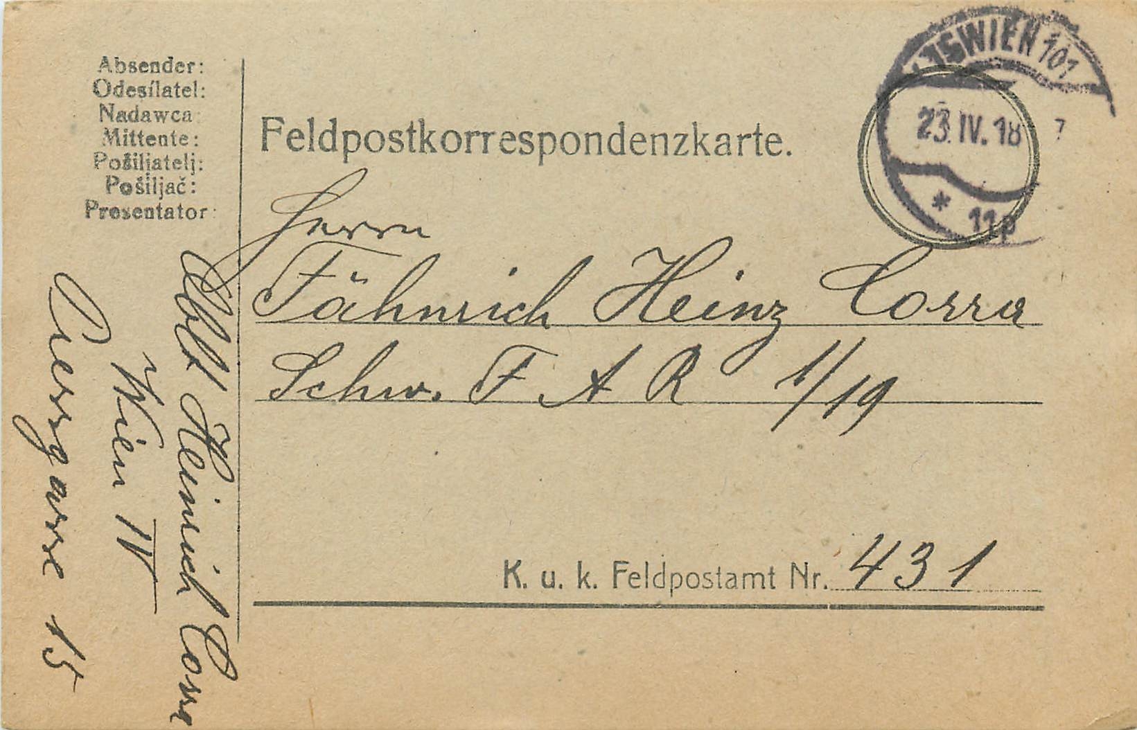 Carte Hongrie Militaria 1918