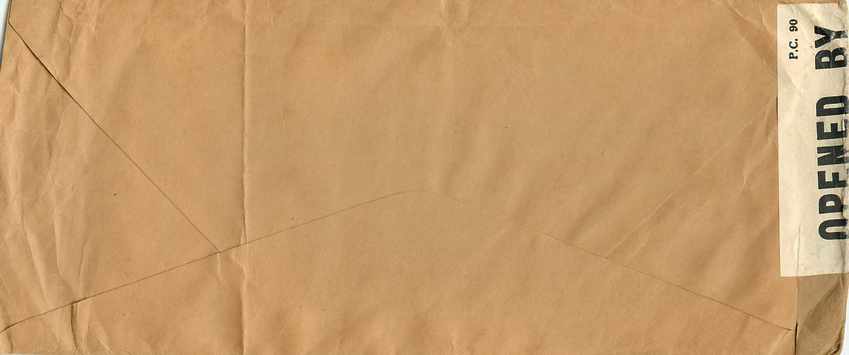 Lettre Cover  US Army Censor 1940 National Bank of Boston — Verso