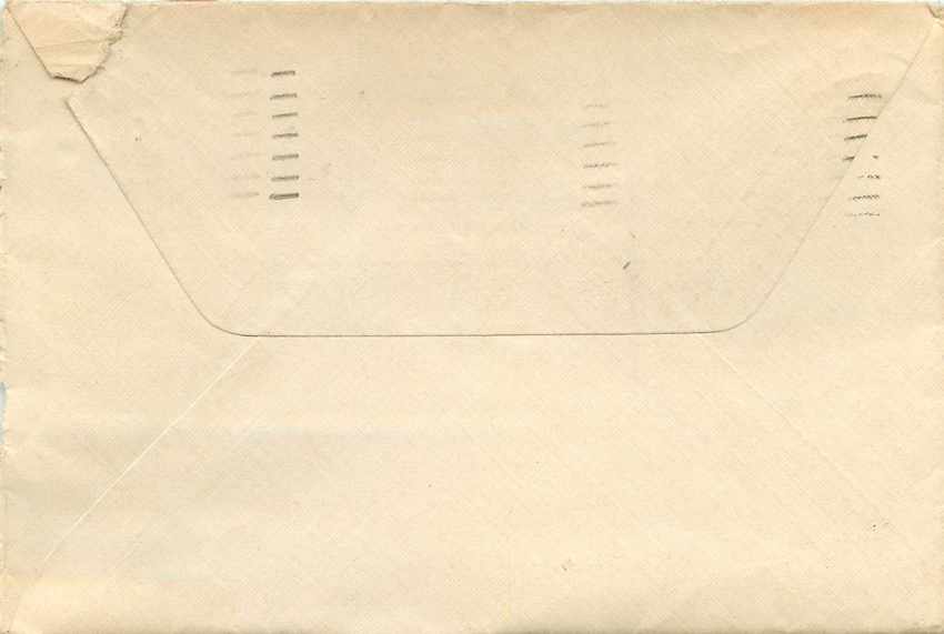 Lettre Cover US 1944 Dessin a la main Moto Elkland Erie  — Back