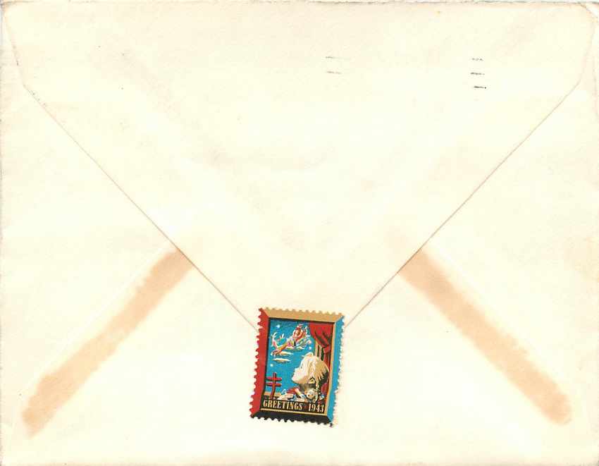 Lettre Cover US Army  1943 — Rückseite