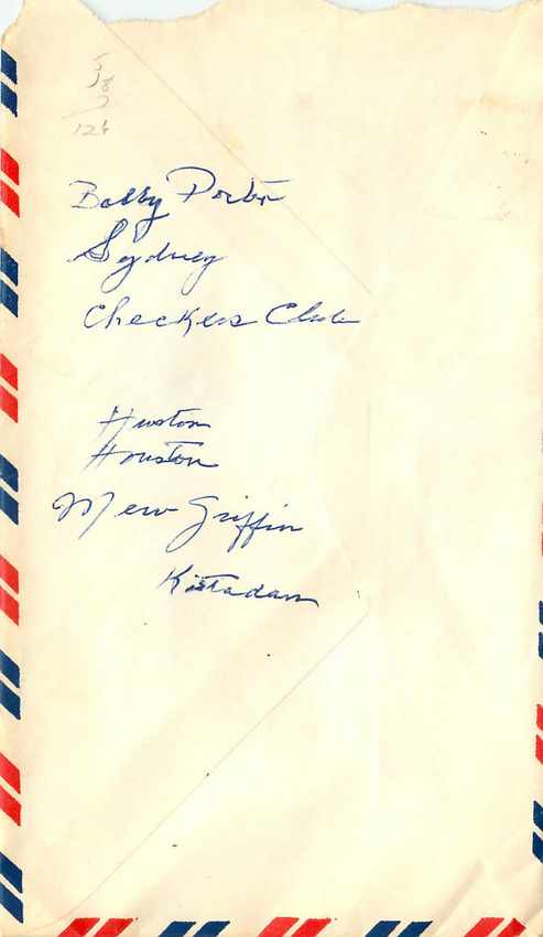Lettre Cover US Mail for Aurora US Navy 1968 — Rückseite