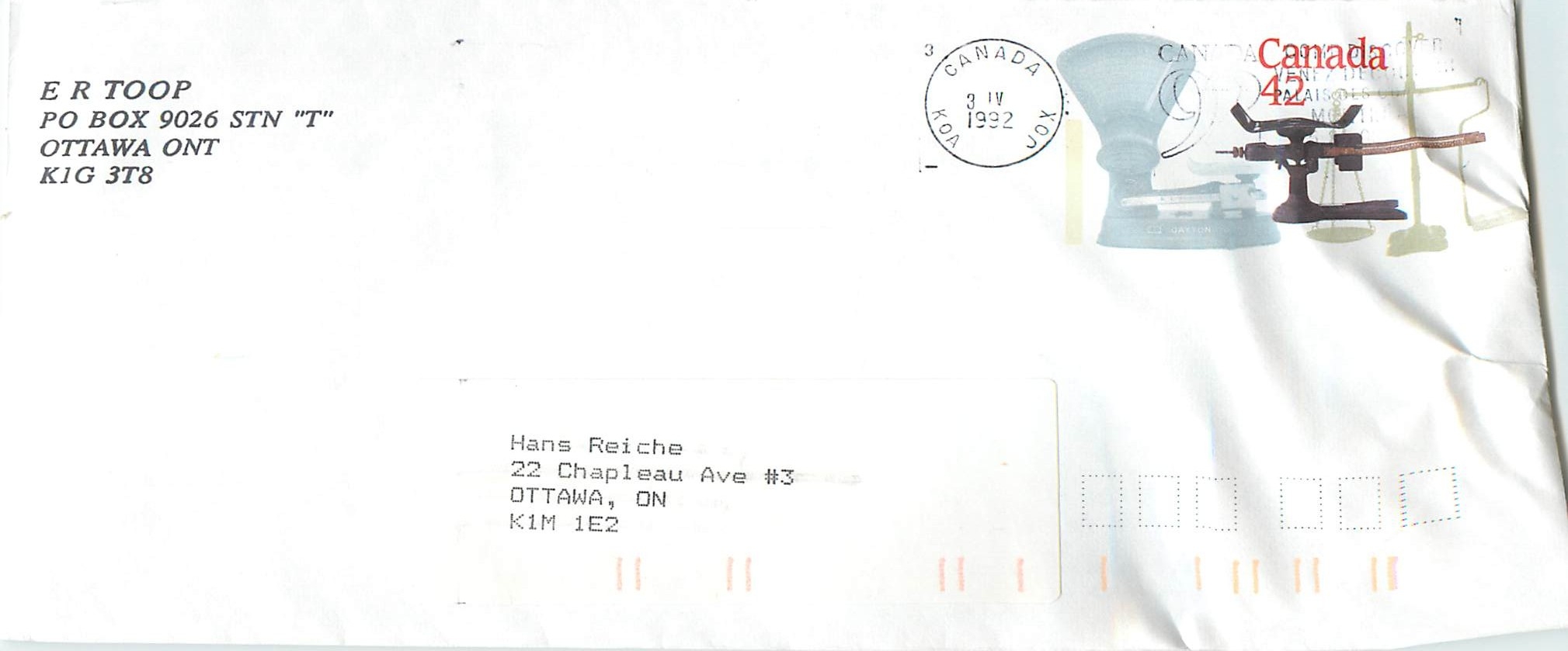 Balances postales — Musée canadien des civilisations — Ottawa — Canada Post