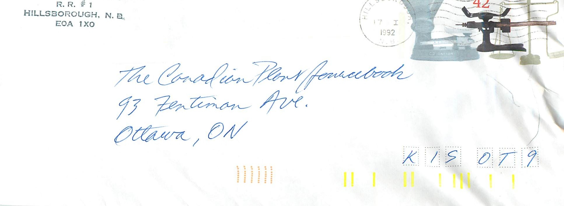 Entier Postal Postal Stationary Canada Balance Dayton  Hillsborough