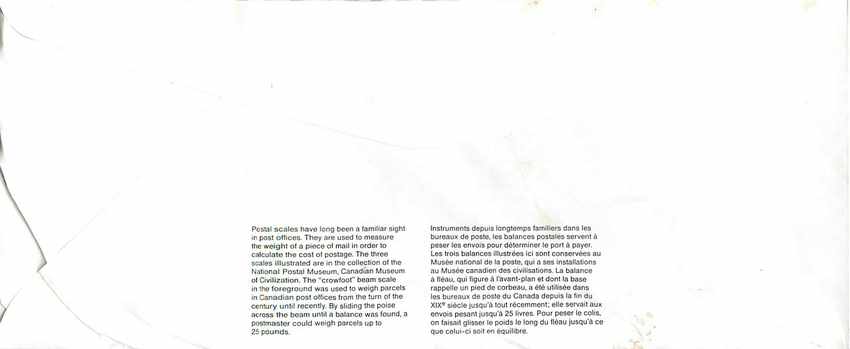 Entier Postal Postal Stationary Canada Balance Dayton   — Rückseite