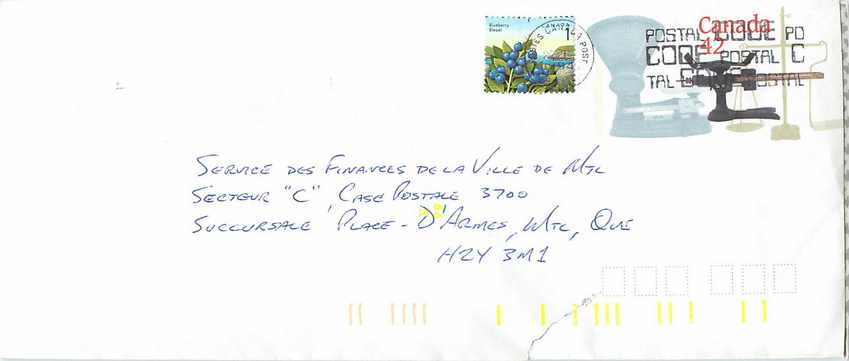 Entier Postal Postal Stationary Canada Balance Dayton  