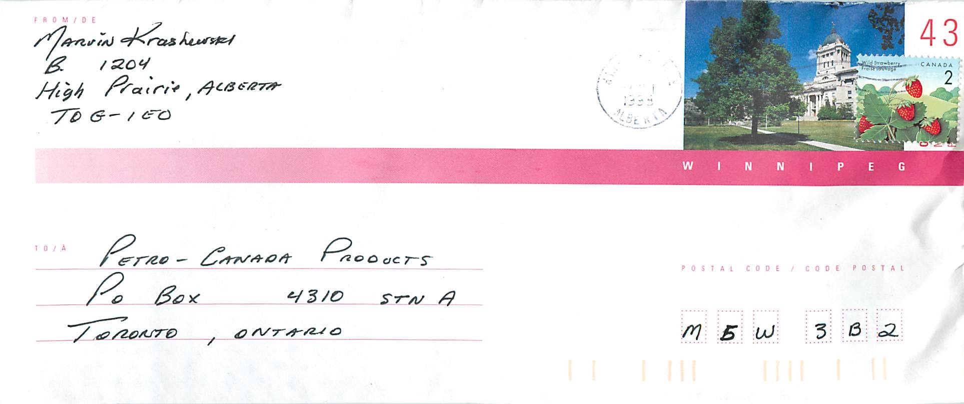 Entier Postal Postal Stationary Canada 