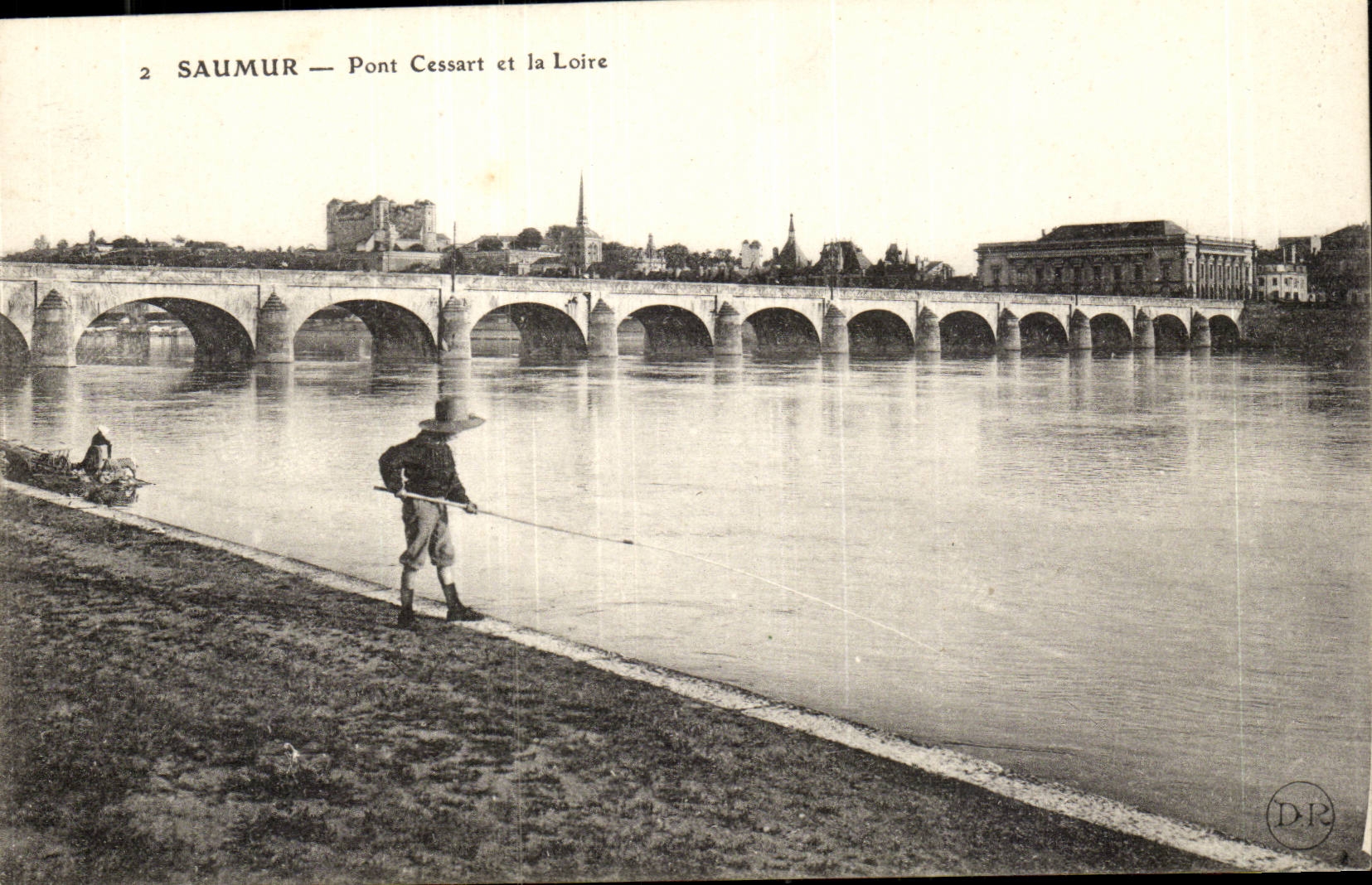Saumur- Pont Cessart et la Loire- Paªcheur- CPA