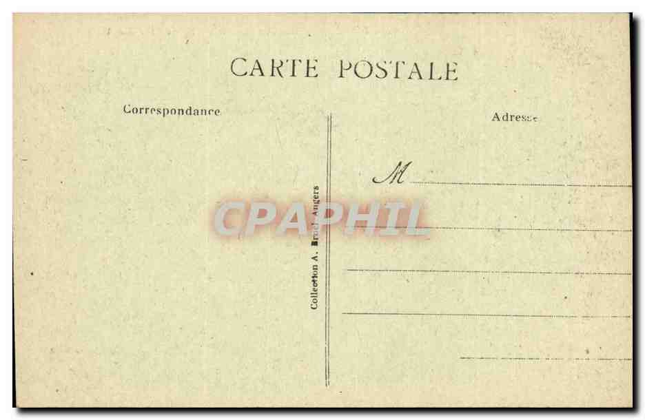 Angers- Place de la Academie- Eglise Saint-Laud -CPA — Rückseite
