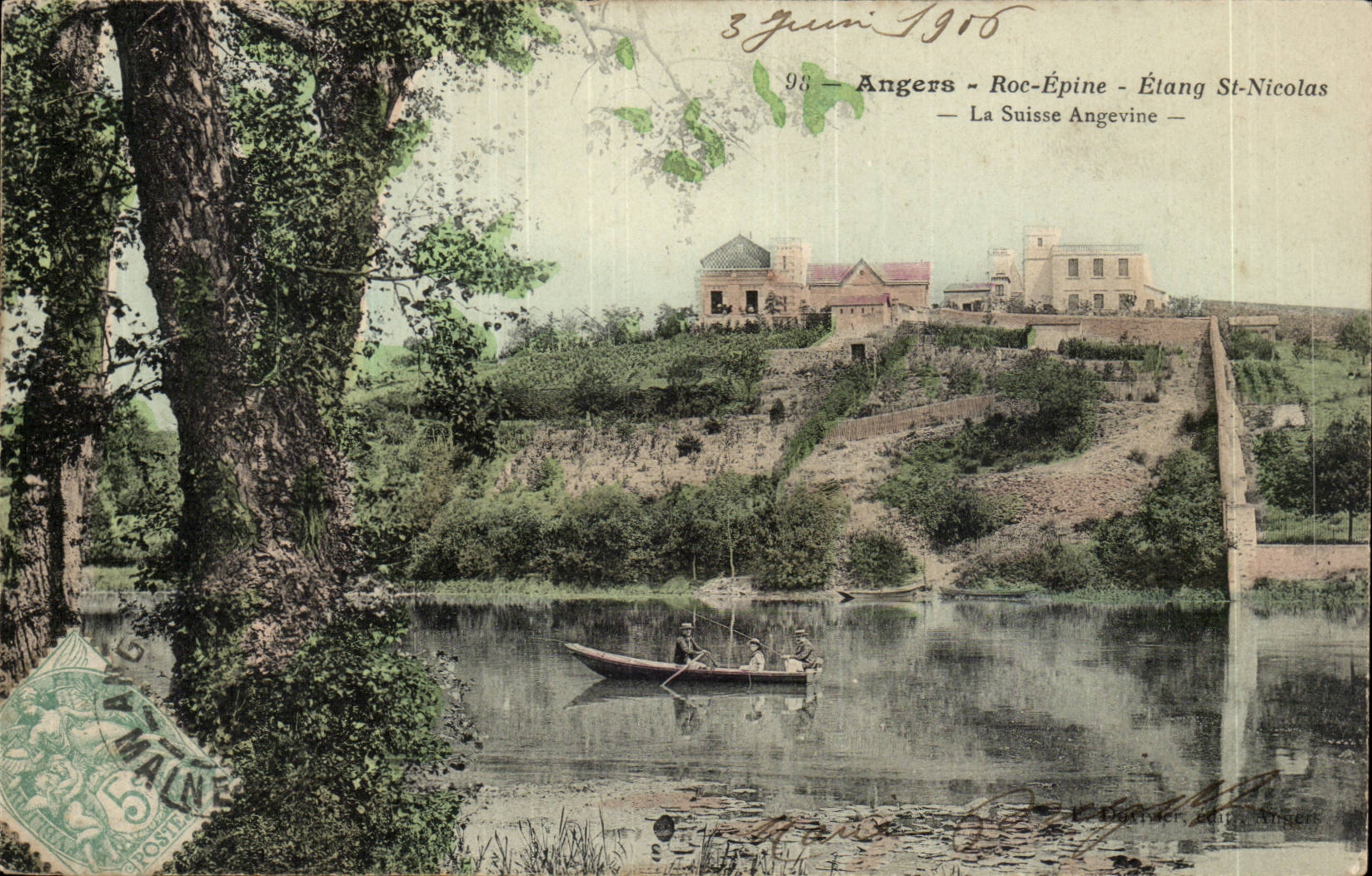 Angers-Rue -Epine-Etang St-Nicholas- La Suisse Angevine- -CPA