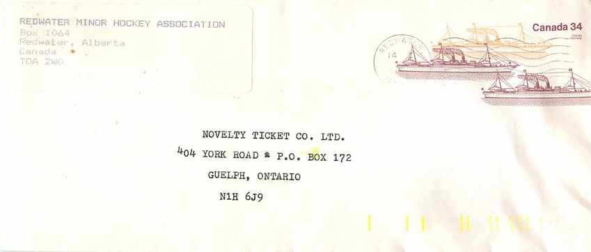 Entier Postal Postal Stationary Canada Bateaux Bateau Redwater