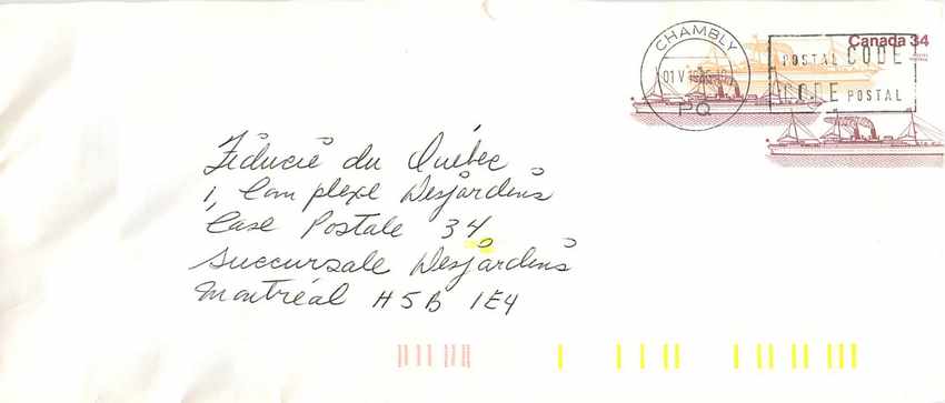 Entier Postal Postal Stationary Canada Bateaux Bateau Chambly