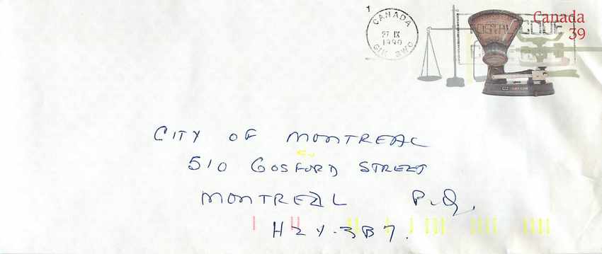 Entier Postal Postal Stationary Canada Balance a peser Dayton 