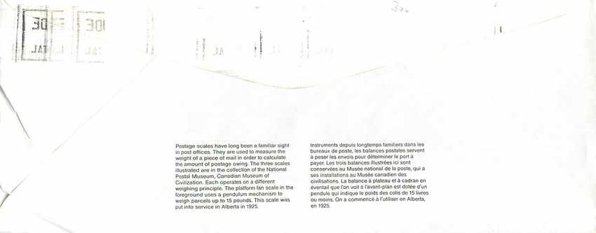 Entier Postal Postal Stationary Canada Balance a peser Dayton Drummundville — Rückseite