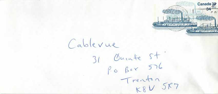 Entier Postal Postal Stationary Canada Bateaux Bateau Trenton