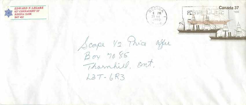 Entier Postal Postal Stationary Canada Bateaux Bateau Regina