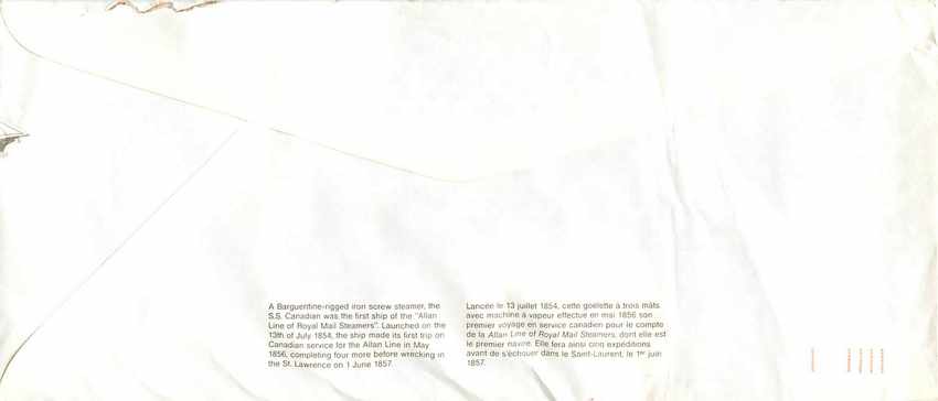 Entier Postal Postal Stationary Canada Bateaux Bateau Regina — Verso