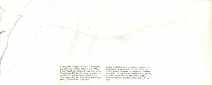 Entier Postal Postal Stationary Canada Bateaux Bateau Sudbury — Rückseite
