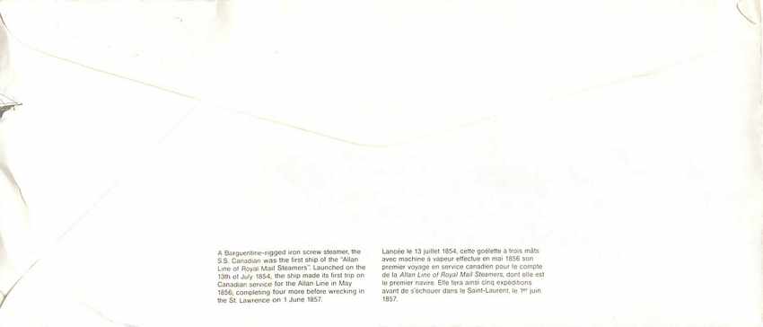 Entier Postal Postal Stationary Canada Bateaux Bateau Ottawa — Rückseite