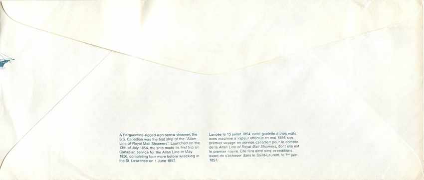 Entier Postal Postal Stationary Canada Bateaux Bateau Ottawa — Rückseite