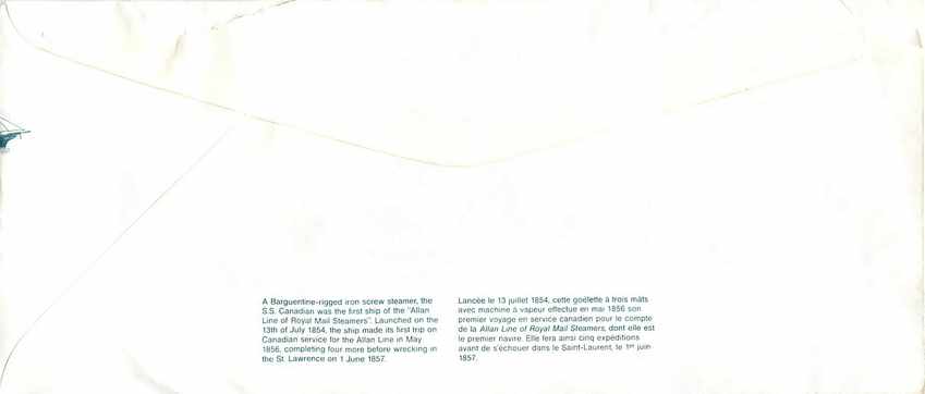 Entier Postal Postal Stationary Canada Bateaux Bateau St Johns — Rückseite