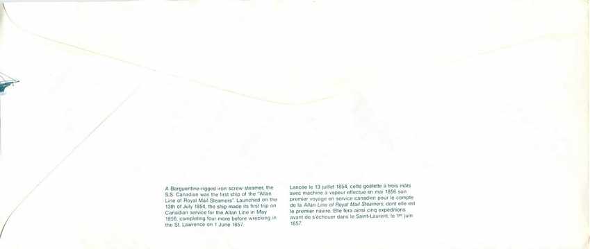 Entier Postal Postal Stationary Canada Bateaux Bateau Pinawa — Rückseite