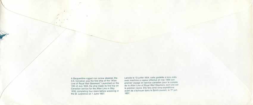 Entier Postal Postal Stationary Canada Bateaux Bateau Pinawa — Rückseite
