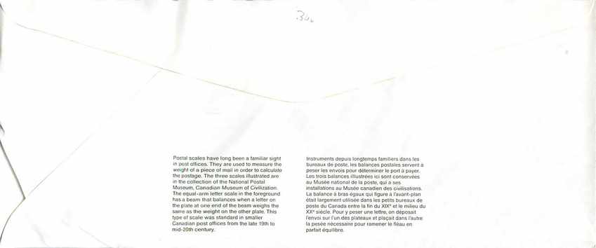 Entier Postal Postal Stationary Canada Balance Justice  — Rückseite