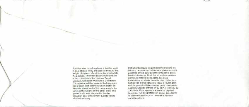 Entier Postal Postal Stationary Canada Balance Justice  — Rückseite