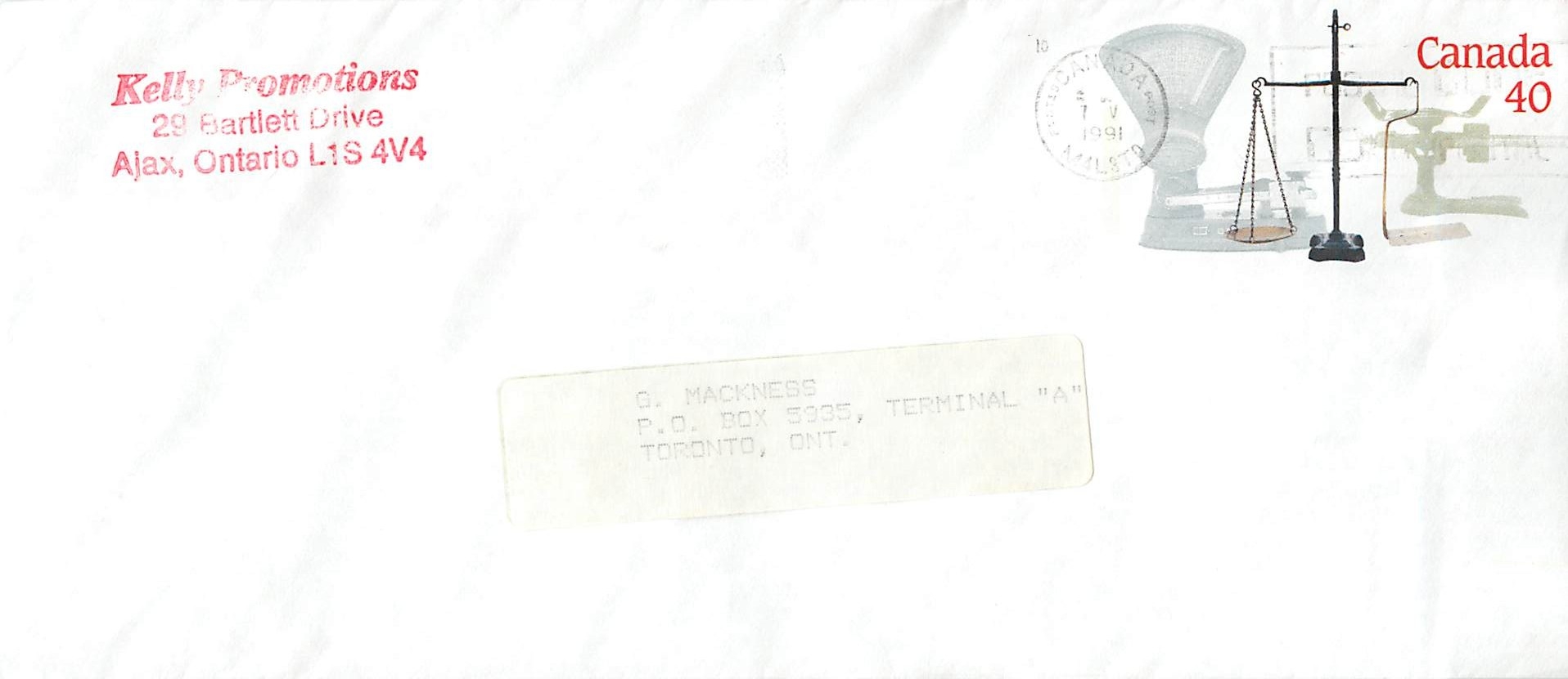 Entier Postal Postal Stationary Canada Balance Justice 