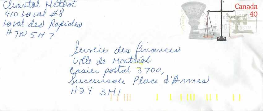 Entier Postal Postal Stationary Canada Balance Justice 