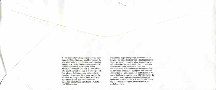 Entier Postal Postal Stationary Canada Balance Justice  — Verso