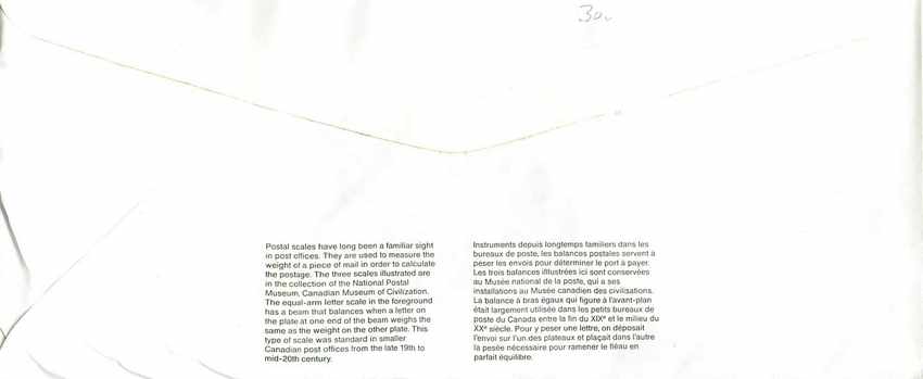 Entier Postal Postal Stationary Canada Balance Justice  — Rückseite