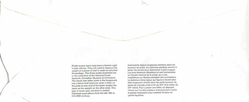 Entier Postal Postal Stationary Canada Balance Justice  — Rückseite