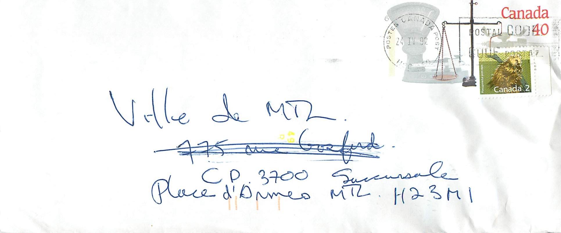 Balances postales — Musée canadien des civilisations — Canada
