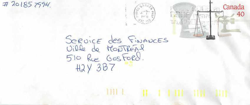 Entier Postal Postal Stationary Canada Balance Justice 