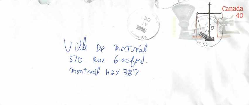 Entier Postal Postal Stationary Canada Balance Justice Montreal