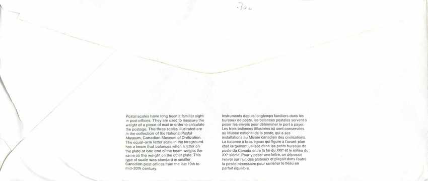 Entier Postal Postal Stationary Canada Balance Justice  — Rückseite