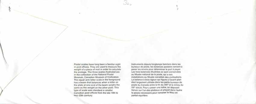 Entier Postal Postal Stationary Canada Balance Justice  — Rückseite