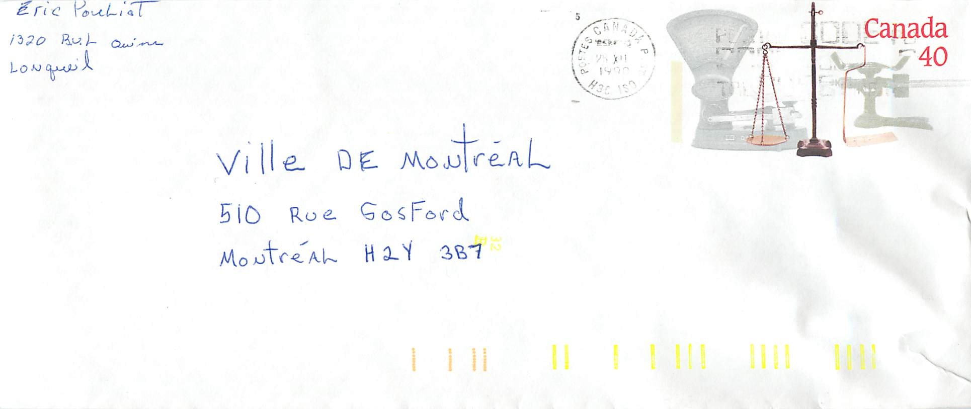 Balances postales — Musée canadien de l'histoire — Canada 40